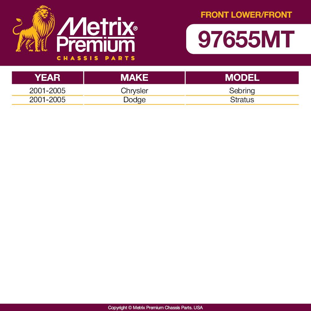 Metrix Premium 4PCS Front L/R Lower Control Arm and Front L/R Stabilizer Bar Link Kit RK7425, RK7427, K7430, K7431 Fits Chrysler Sebring, Dodge Stratus - Metrix Premium Chassis Parts