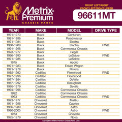 Metrix Premium 4PCS Front L/R Stabilizer Bar Link and Front Upper L/R Ball Joint Kit K700532, K5208 Fits Buick Centurion, Cadillac Seville, Malibu, GMC Safari, Oldsmobile 98, Pontiac Phoenix - Metrix Premium Chassis Parts