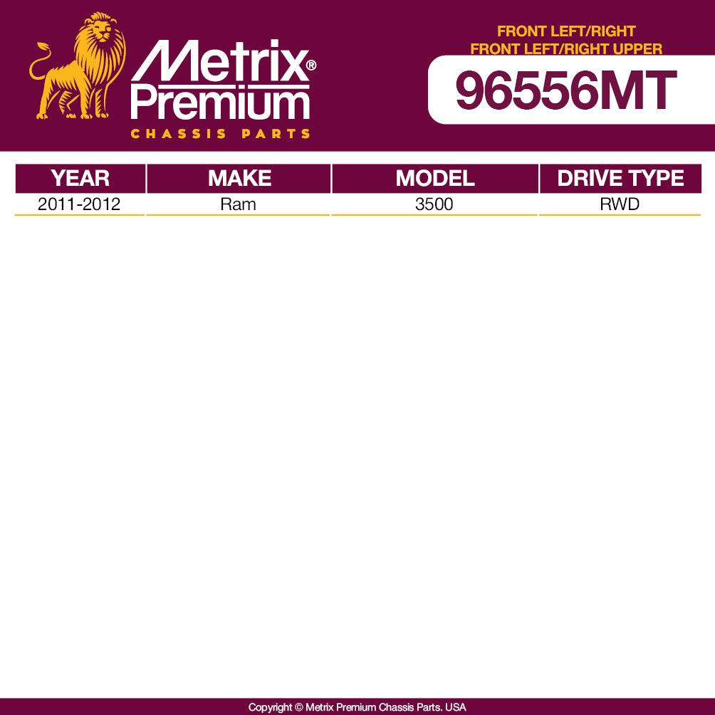 Metrix Premium 4PCS Front L/R Stabilizer Bar Link and Front Upper L/R Ball Joint Kit K7400, K7460 Fits Ram 3500 - Metrix Premium Chassis Parts