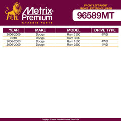 Metrix Premium 4PCS Front L/R Stabilizer Bar Link and Front Upper L/R Ball Joint Kit K80766, K7460 Fits Dodge Ram 3500, Dodge Ram 1500, Dodge Ram 2500 - Metrix Premium Chassis Parts