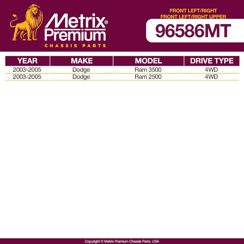 Metrix Premium 4PCS Front L/R Stabilizer Bar Link and Front Upper L/R Ball Joint Kit K80885, K7460 Fits Dodge Ram 3500, Dodge Ram 2500 - Metrix Premium Chassis Parts