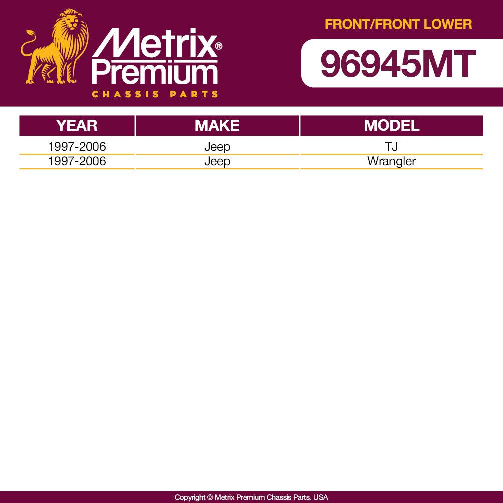 Metrix Premium 4PCS L/R Front Stabilizer Bar Link and L/R Front Lower Ball Joint K3197, K3161T Fits Jeep TJ, Jeep Wrangler - Metrix Premium Chassis Parts