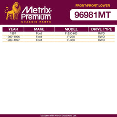 Metrix Premium 4PCS L/R Front Stabilizer Bar Link and L/R Front Lower Ball Joint K700053, K700054, K80027 Fits Ford F-250 HD, Ford F-250, Ford F-350 - Metrix Premium Chassis Parts