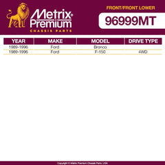 Metrix Premium 4PCS L/R Front Stabilizer Bar Link and L/R Front Lower Ball Joint K700053, K700054, K8195T Fits Ford Bronco, Ford F-150 - Metrix Premium Chassis Parts