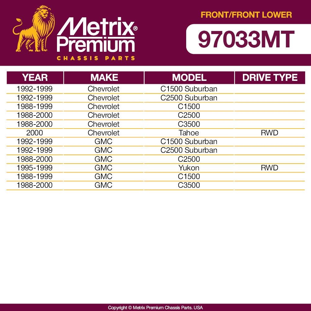 Metrix Premium 4PCS L/R Front Stabilizer Bar Link and L/R Front Lower Ball Joint K700532, K6445 Fits Chevrolet C1500 Suburban, Chevrolet C2500 Suburban, Chevrolet C1500, GMC C2500, GMC Yukon - Metrix Premium Chassis Parts