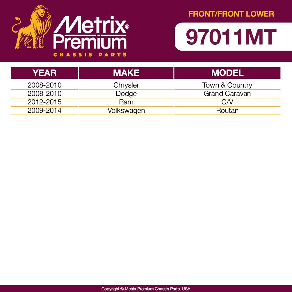 Metrix Premium 4PCS L/R Front Stabilizer Bar Link and L/R Front Lower Ball Joint K7258, K500082 Fits Chrysler Town & Country, Dodge Grand Caravan, Ram C/V, Volkswagen Routan - Metrix Premium Chassis Parts