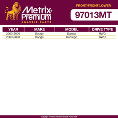 Metrix Premium 4PCS L/R Front Stabilizer Bar Link and L/R Front Lower Ball Joint K7274, K7393 Fits Dodge Dakota, Dodge Durango - Metrix Premium Chassis Parts