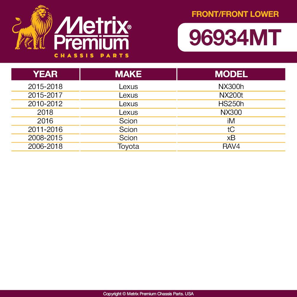 Metrix Premium 4PCS L/R Front Stabilizer Bar Link and L/R Front Lower Ball Joint K750043, K500062 Fits Lexus NX300h, Lexus NX200t, Lexus HS250h, Lexus NX300, Scion iM, Scion tC, Scion xB, Toyota RAV4 - Metrix Premium Chassis Parts