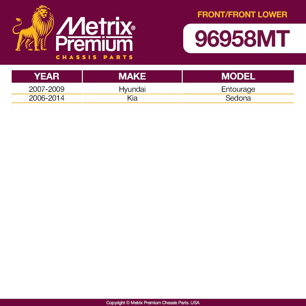 Metrix Premium 4PCS L/R Front Stabilizer Bar Link and L/R Front Lower Ball Joint K750168, K750169, K500073 Fits Hyundai Entourage, Kia Sedona - Metrix Premium Chassis Parts