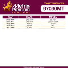 Metrix Premium 4PCS L/R Front Stabilizer Bar Link and L/R Front Lower Ball Joint K750188, K750189, K5331 Fits Chevrolet Equinox, Chevrolet Captiva Sport, Pontiac Torrent, Saturn Vue, Suzuki XL-7 - Metrix Premium Chassis Parts