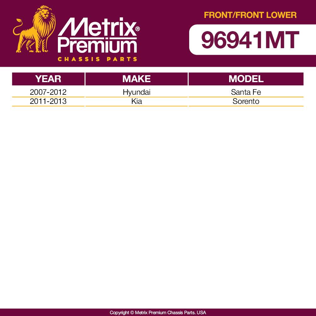 Metrix Premium 4PCS L/R Front Stabilizer Bar Link and L/R Front Lower Ball Joint K750204, K750205, K90375 Fits Hyundai Santa Fe, Kia Sorento - Metrix Premium Chassis Parts