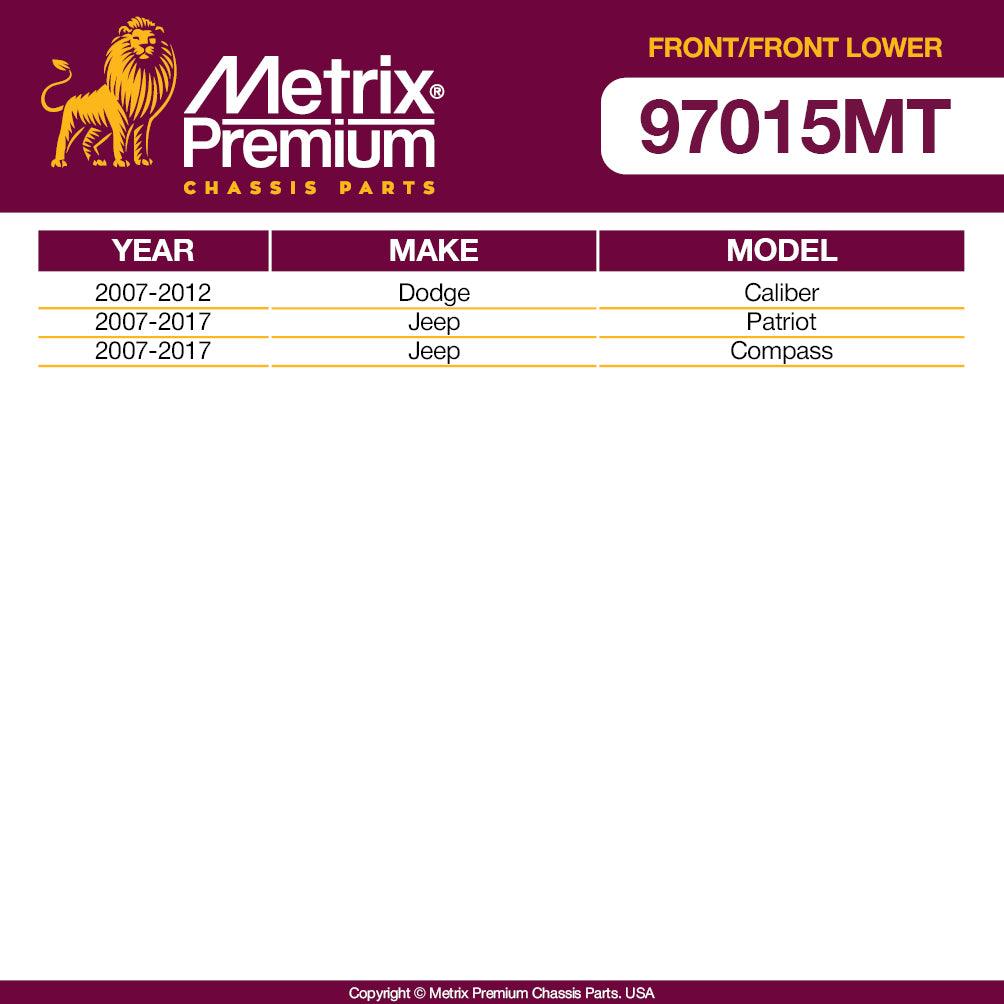 Metrix Premium 4PCS L/R Front Stabilizer Bar Link and L/R Front Lower Ball Joint K750385, K500063 Fits Dodge Caliber, Jeep Patriot, Jeep Compass - Metrix Premium Chassis Parts