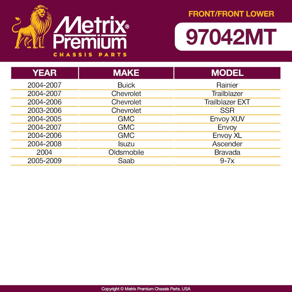 Metrix Premium 4PCS L/R Front Stabilizer Bar Link and L/R Front Lower Ball Joint K80824, K80825, K6663 Fits Buick Rainier, Chevrolet SSR, GMC Envoy XUV, GMC Envoy, Isuzu Ascender, Oldsmobile Bravada - Metrix Premium Chassis Parts