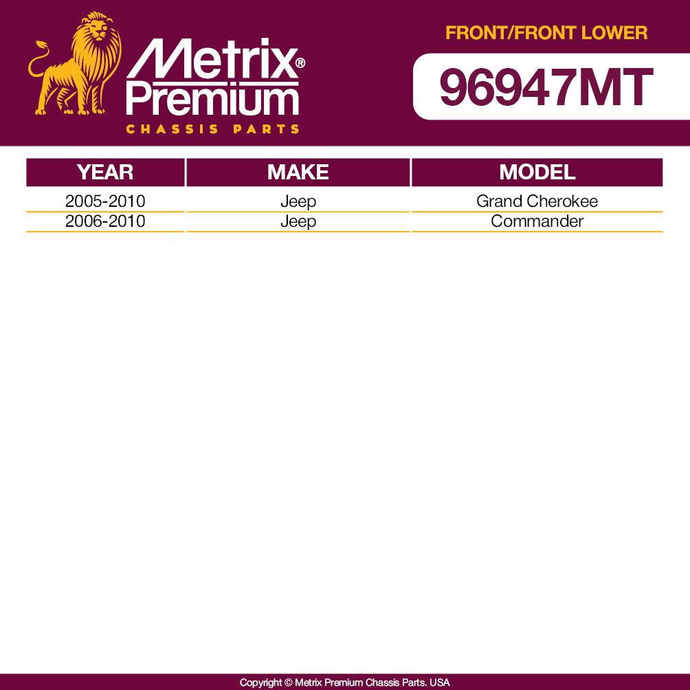 Metrix Premium 4PCS L/R Front Stabilizer Bar Link and L/R Front Lower Ball Joint K80861, K80629 Fits Jeep Grand Cherokee, Jeep Commander - Metrix Premium Chassis Parts