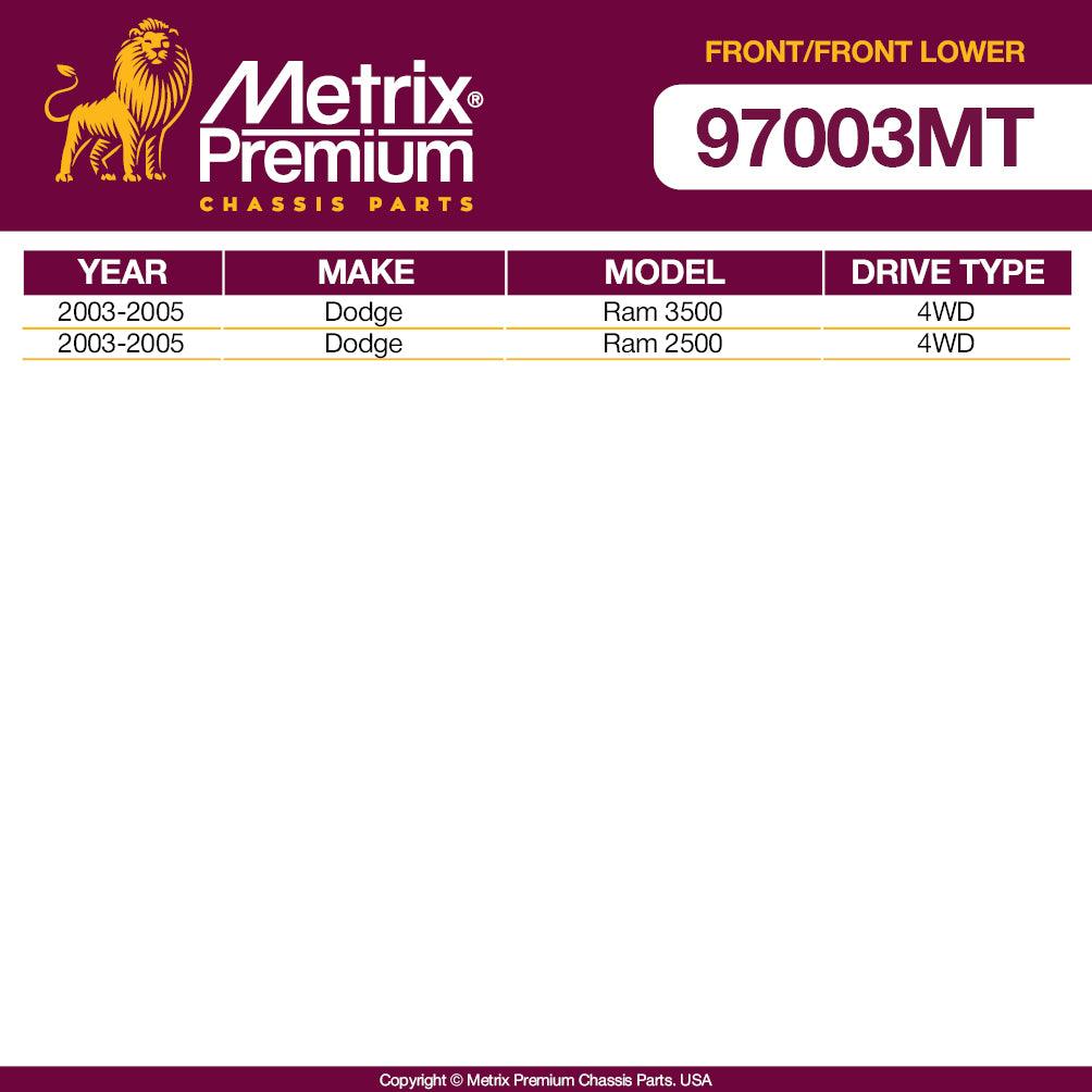 Metrix Premium 4PCS L/R Front Stabilizer Bar Link and L/R Front Lower Ball Joint K80885, K7467 Fits Dodge Ram 3500, Dodge Ram 2500 - Metrix Premium Chassis Parts