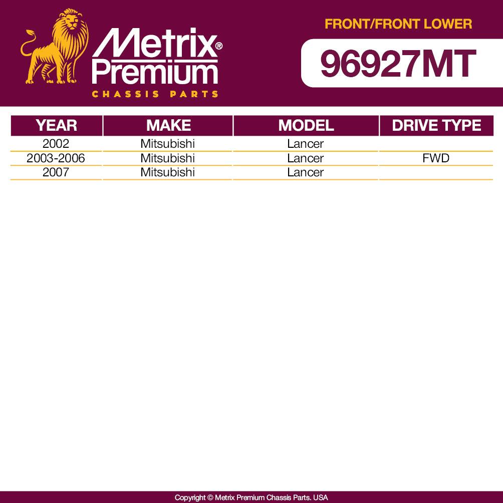 Metrix Premium 4PCS L/R Front Stabilizer Bar Link and L/R Front Lower Ball Joint K90247, K500063 Fits Mitsubishi Lancer - Metrix Premium Chassis Parts