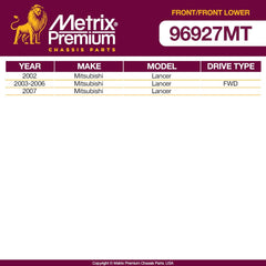 Metrix Premium 4PCS L/R Front Stabilizer Bar Link and L/R Front Lower Ball Joint K90247, K500063 Fits Mitsubishi Lancer - Metrix Premium Chassis Parts