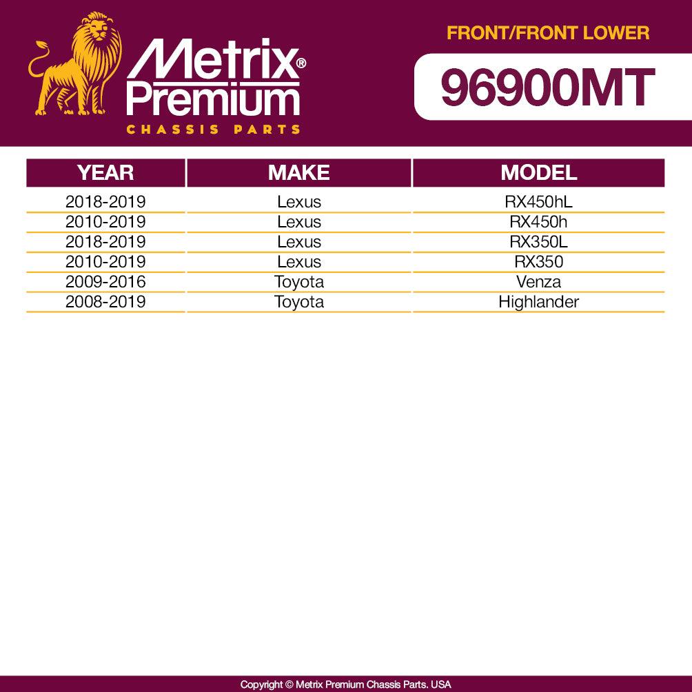 Metrix Premium 4PCS L/R Front Stabilizer Bar Link and L/R Front Lower Ball Joint K90344, K500188, K500187 Fits Lexus RX450hL, Lexus RX450h, Lexus RX350L, Lexus RX350, Toyota Venza, Toyota Highlander - Metrix Premium Chassis Parts