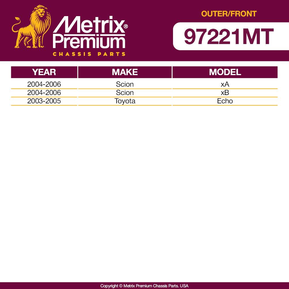 Metrix Premium 4PCS Outer Tie Rod End and Front Stabilizer Bar Link Kit ES2382, K90390 Fits Scion xA, Scion xB, Toyota Echo - Metrix Premium Chassis Parts