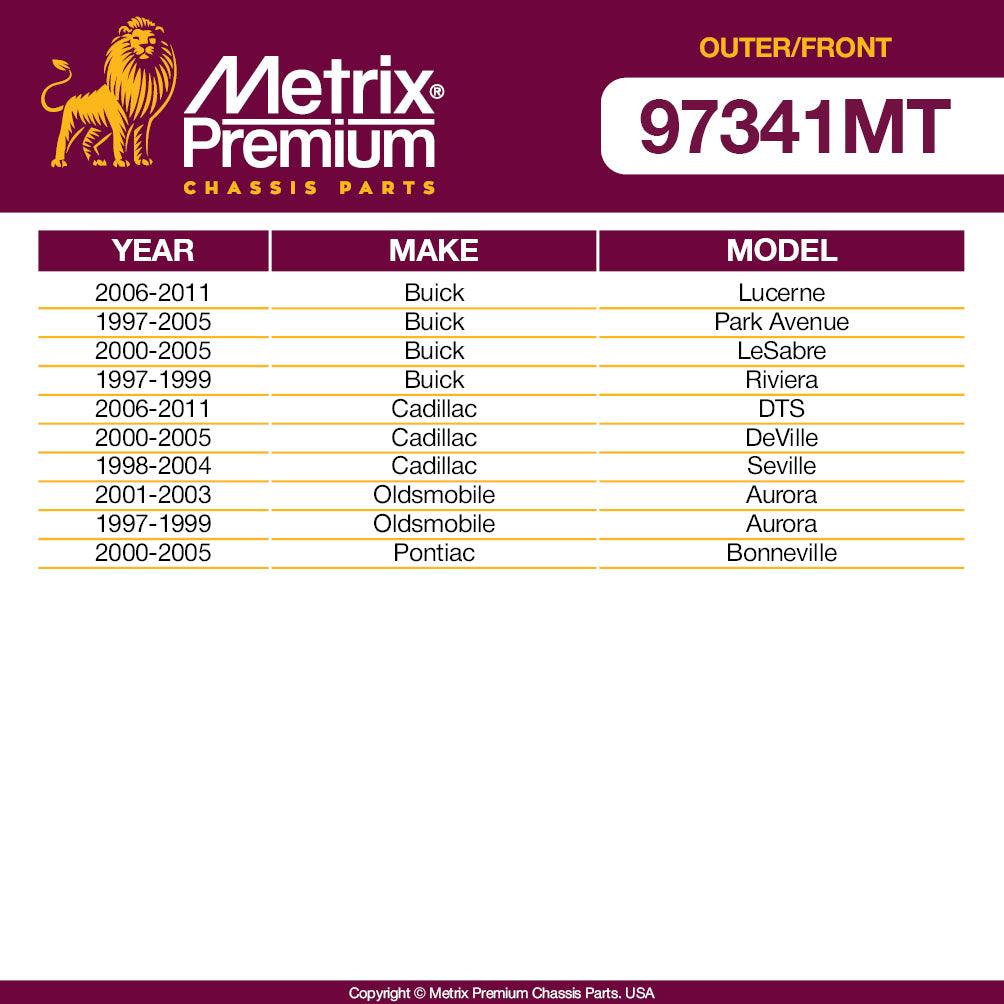 Metrix Premium 4PCS Outer Tie Rod End and Front Stabilizer Bar Link Kit ES3452 Fits Buick Lucerne, Buick Park Avenue, Buick LeSabre, Buick Riviera, Cadillac DTS, Oldsmobile Aurora, Pontiac Bonneville - Metrix Premium Chassis Parts